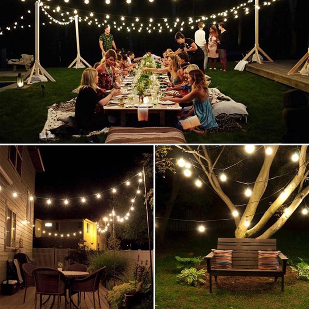 Zahradní solární světelná dekorace s křišťálovým efektem 12 m 100 LED – bílé světlo