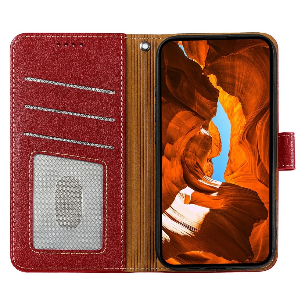 Clasp knížkové pouzdro na Xiaomi Redmi 15 5G - červené