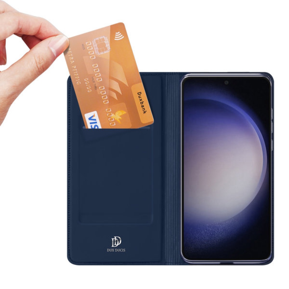 DUX knížkové pouzdro na Samsung Galaxy S23 FE - tmavěmodré
