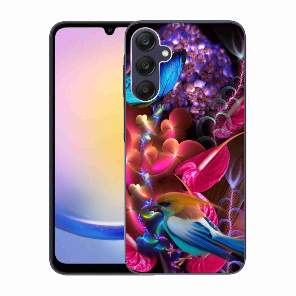 Gelový kryt mmCase na Samsung Galaxy A25 5G - barevné květiny