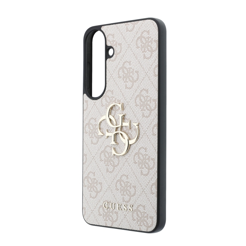 Guess PU 4G Metal Logo Zadní Kryt pro Samsung Galaxy S26 FE Pink