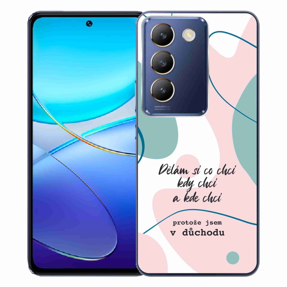 Gelový kryt mmCase na Vivo V40 SE 4G/5G - vtipný text 10 bílé pozadí