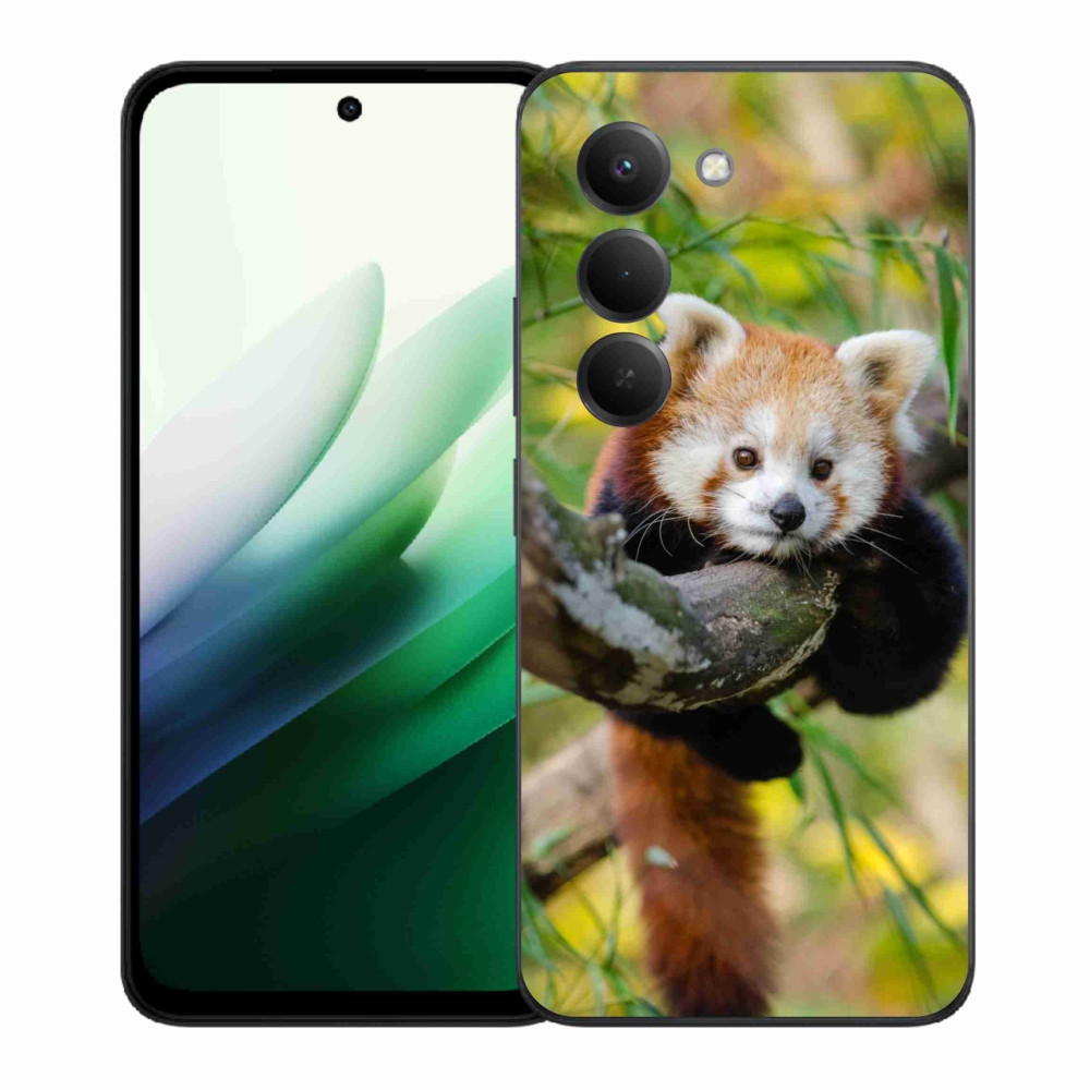 Gelový kryt mmCase na Xiaomi Redmi 15 5G (169mm) - panda červená