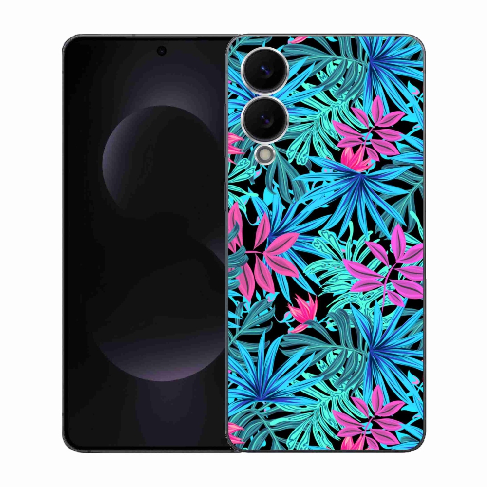 Gelový kryt mmCase na Samsung Galaxy S25 Edge - květiny 3