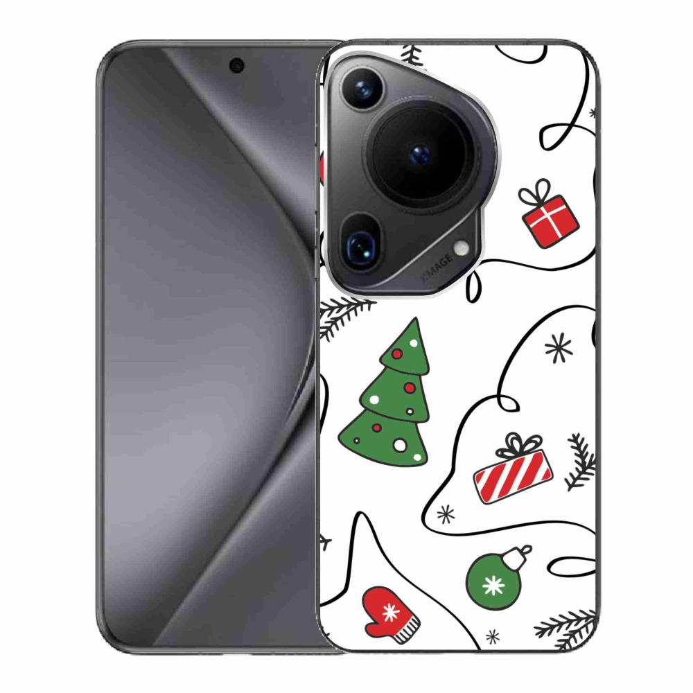 Gelový kryt mmCase na Huawei Pura 70 Ultra - vánoční motivy