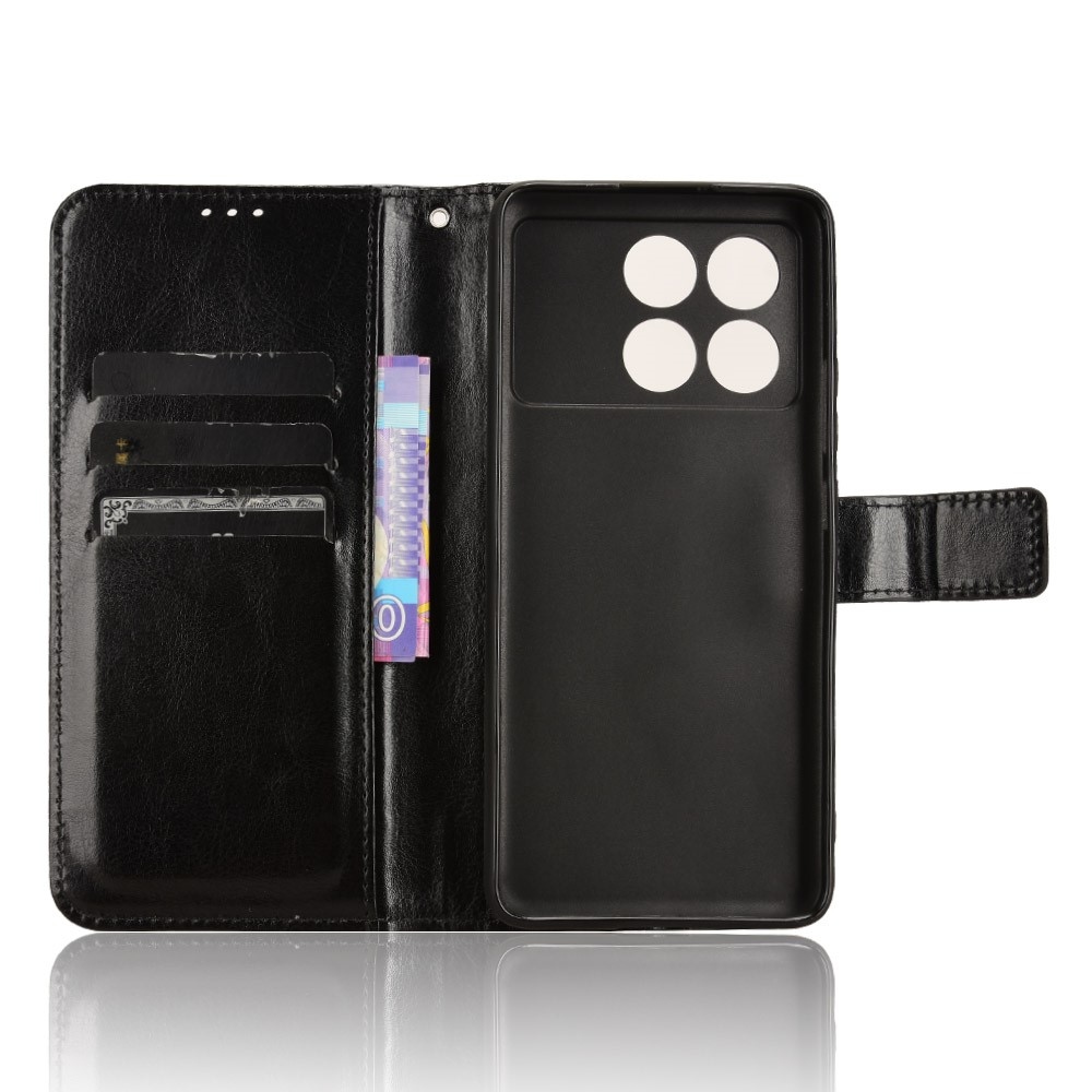 Wallet knížkové pouzdro na Xiaomi Poco X6 Pro 5G - černé