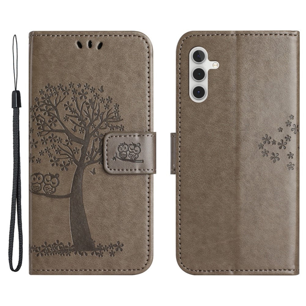 Tree knížkové pouzdro na Samsung Galaxy A35 5G - šedé
