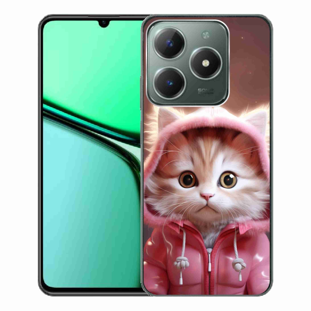 Gelový kryt mmCase na Realme C61 - roztomilé kotě 3
