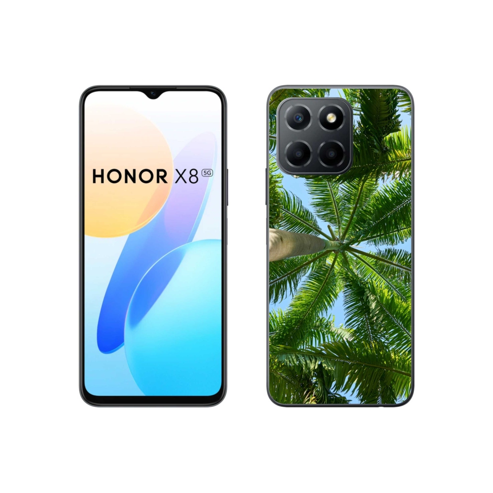 Gelový kryt mmCase na Honor X8 5G/70 Lite 5G - palmy