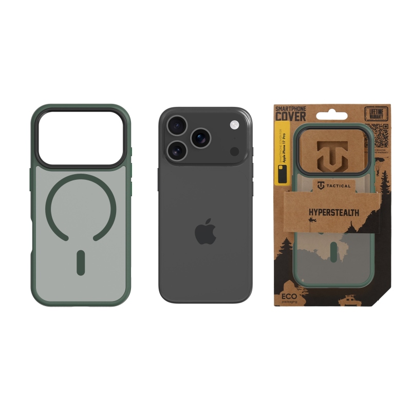 Tactical MagForce Hyperstealth Kryt pro iPhone 17 Pro Forest Green