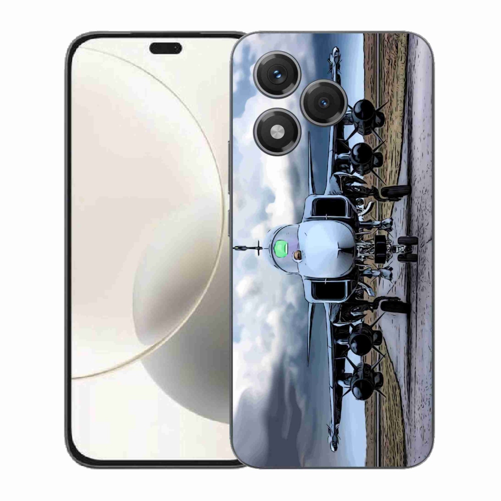Gelový kryt mmCase na Honor 400 Lite - vojenské letadlo