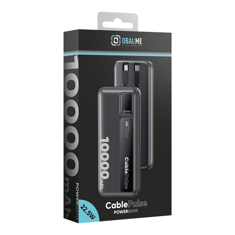 OBAL:ME CablePulse Powerbanka 10000mAh 22,5W Black