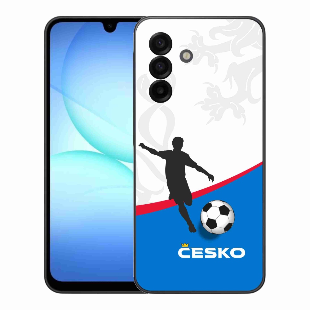 Gelový kryt mmCase na Samsung Galaxy A17 4G/5G - fotbal Česko 1
