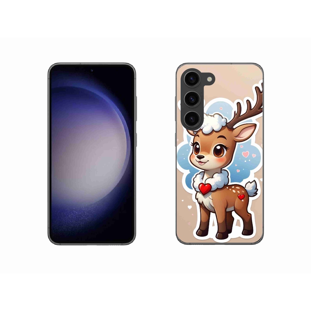 Gelový kryt mmCase na Samsung Galaxy S23 5G - kreslený sob