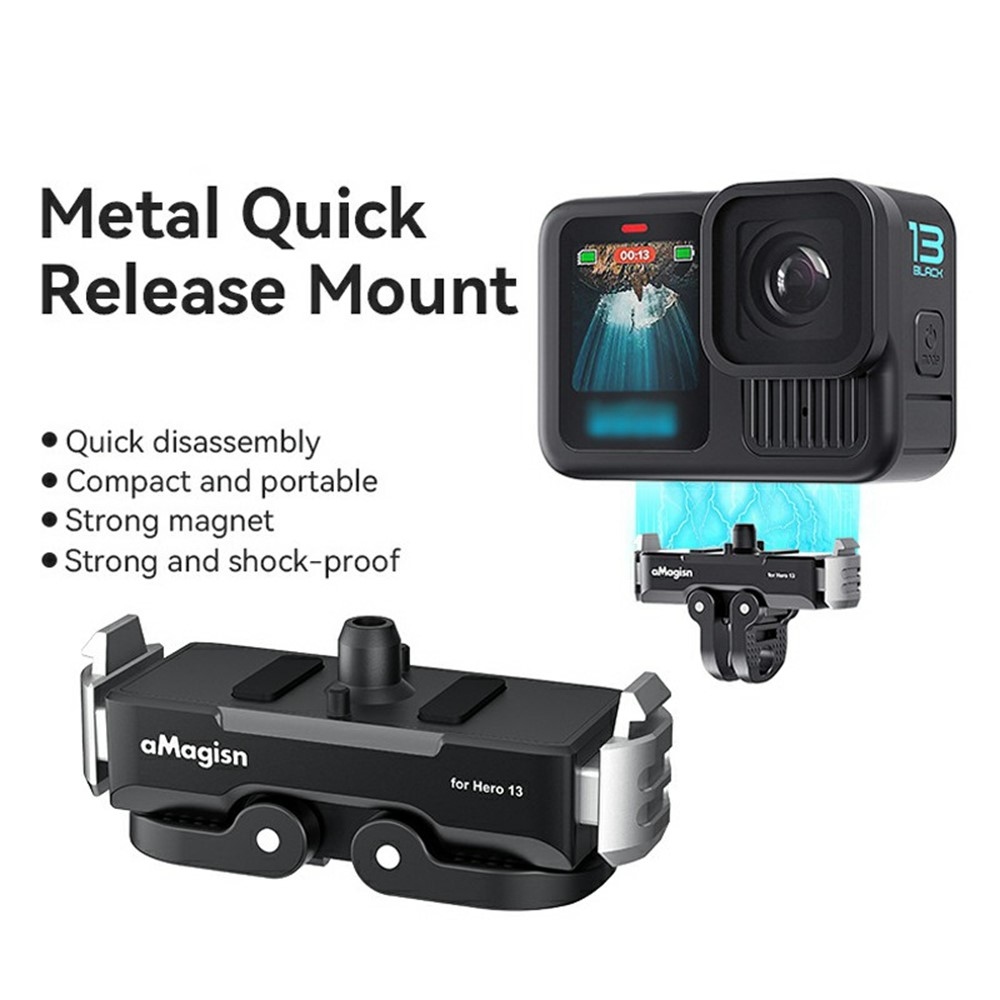 AMAGISN magnetický rychloupínací držák s kovovou základnou pro GoPro Hero13