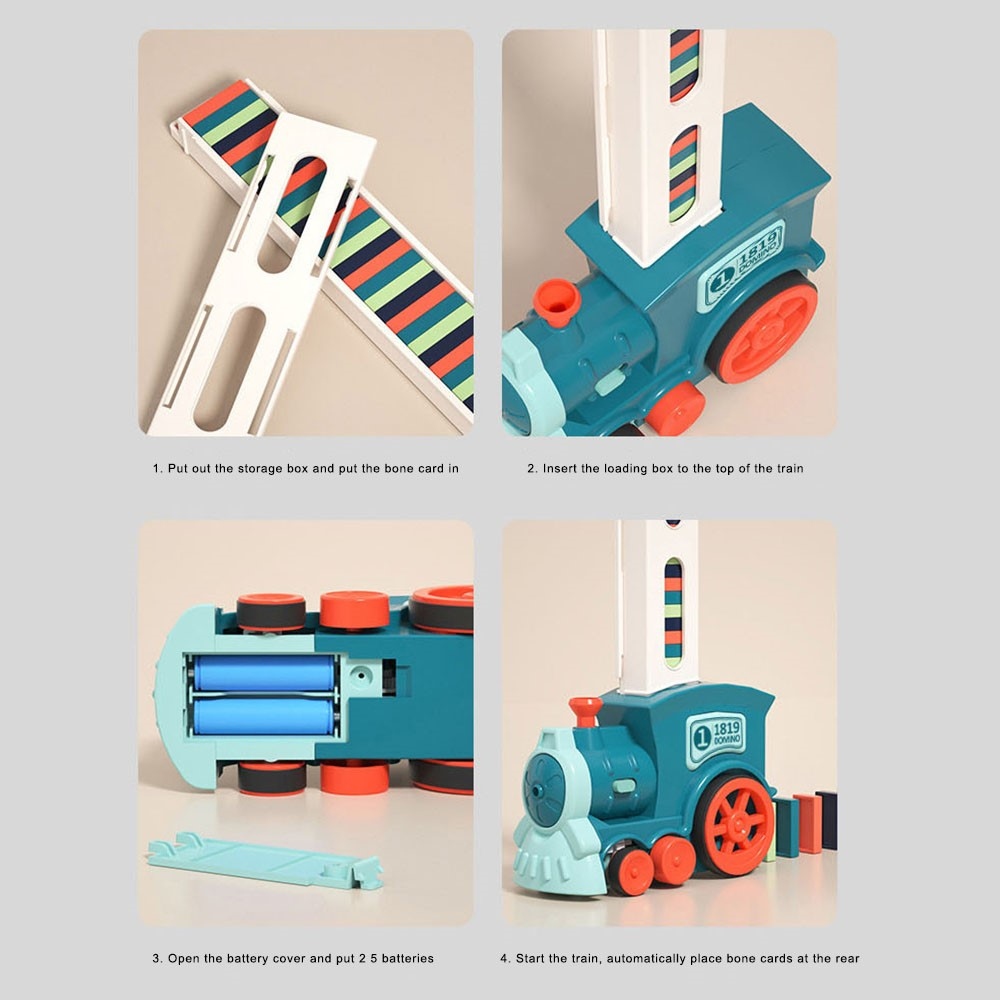 Elektrická domino mašinka s automatickým pokládáním kostek – 120 ks