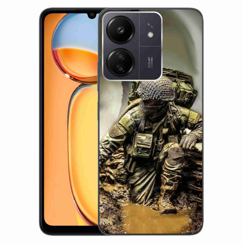 Gelový kryt mmCase na Xiaomi Poco C65/Redmi 13C - voják