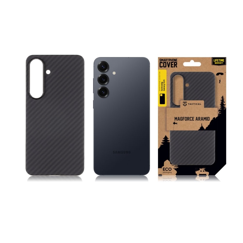 Tactical MagForce Aramid Kryt pro Samsung Galaxy S25 Black