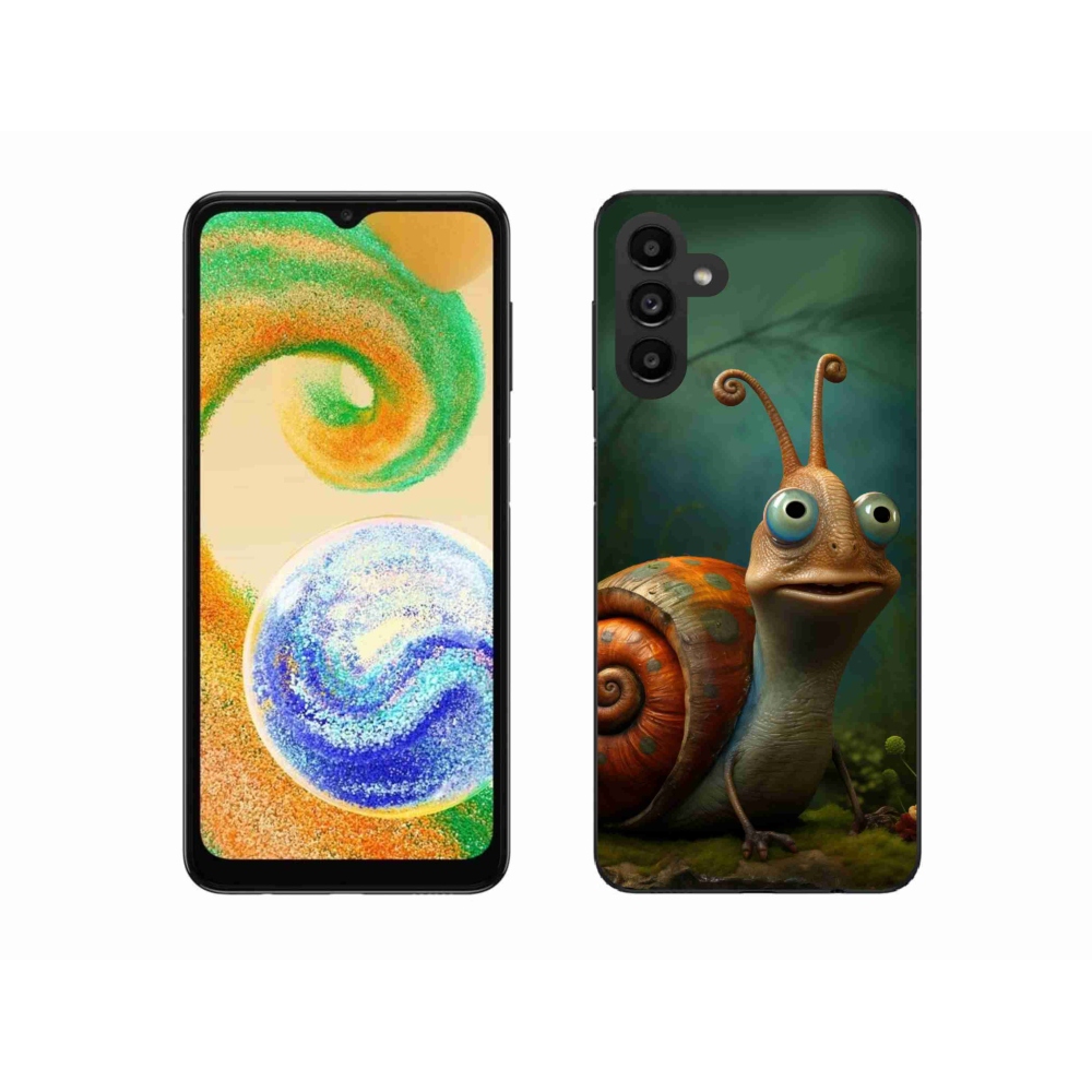 Gelový kryt mmCase na Samsung Galaxy A04s (164.7x76.7x9.1mm) - šnek