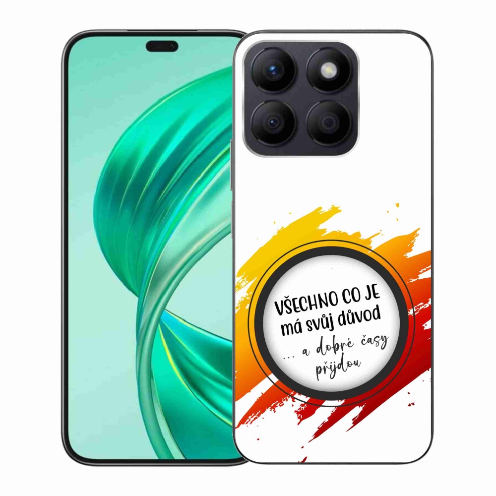 Gelový kryt mmCase na Honor X8b - citát 3 bílé pozadí