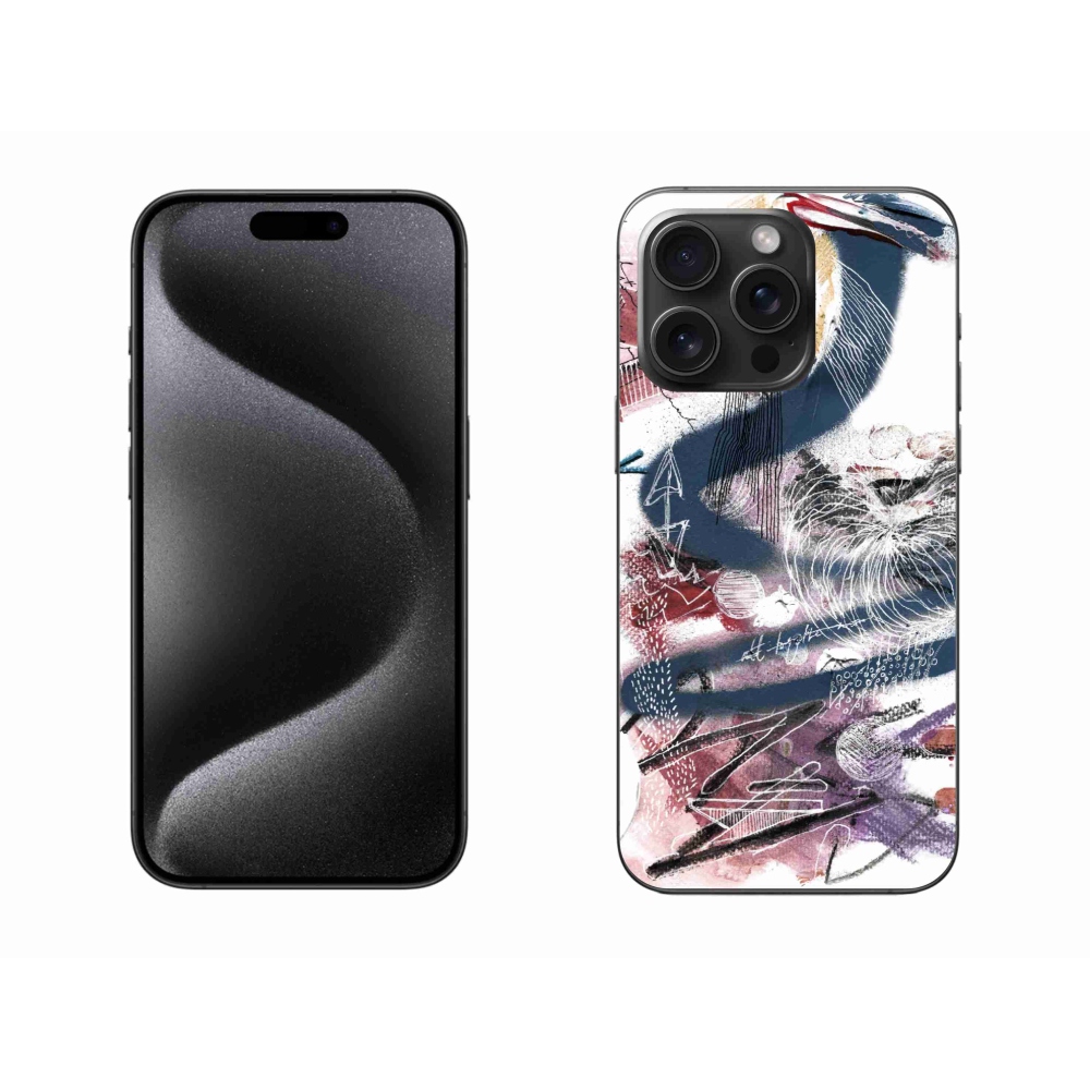 Gelový kryt mmCase na iPhone 15 Pro Max - abstraktní motiv 28