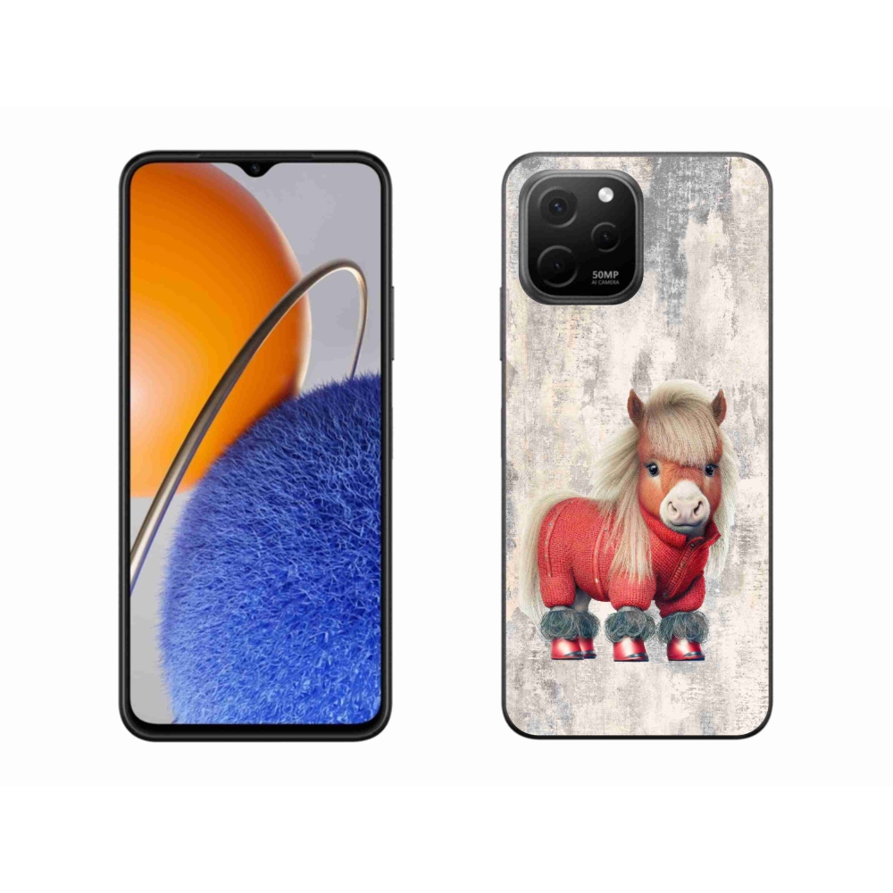 Gelový kryt mmCase na Huawei Nova Y61 - poník ve svetru