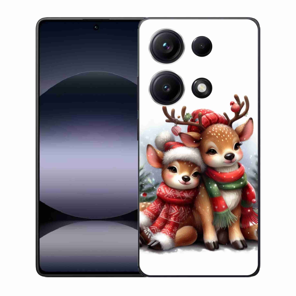 Gelový kryt mmCase na Xiaomi Redmi Note 14S - vánoční sobi