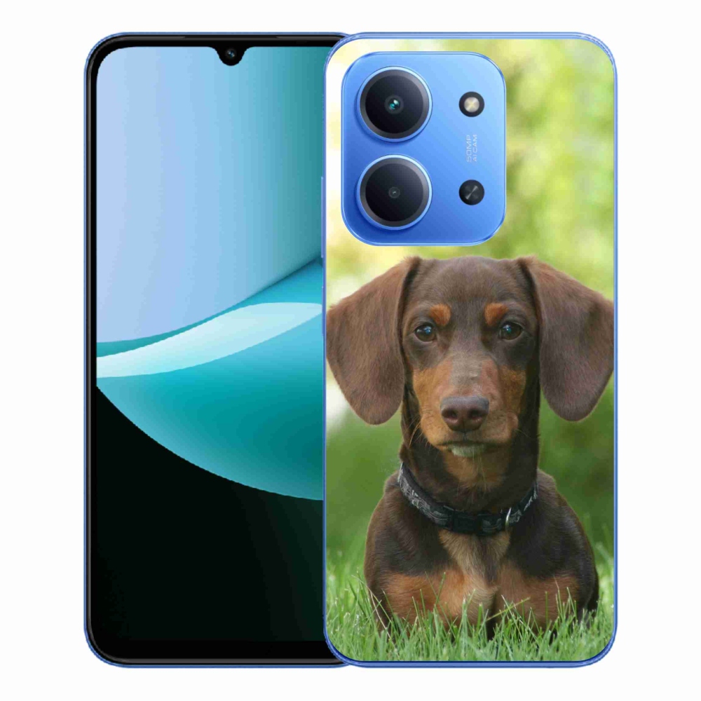 Gelový kryt mmCase na Xiaomi Redmi 15C 4G/5G (173mm) - hnědý jezevčík