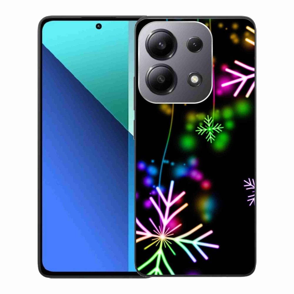 Gelový kryt mmCase na Xiaomi Redmi Note 13 - barevné vločky