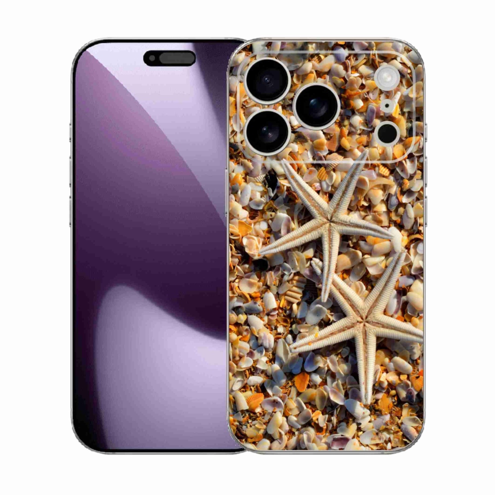 Gelový kryt mmCase na iPhone 17 Pro - mořské hvězdice