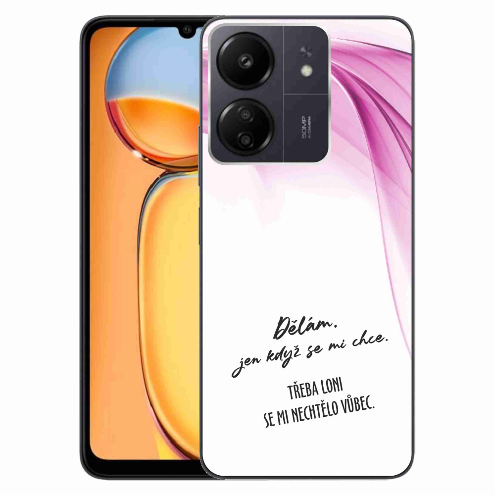 Gelový kryt mmCase na Xiaomi Poco C65/Redmi 13C - vtipný text 12 bílé pozadí