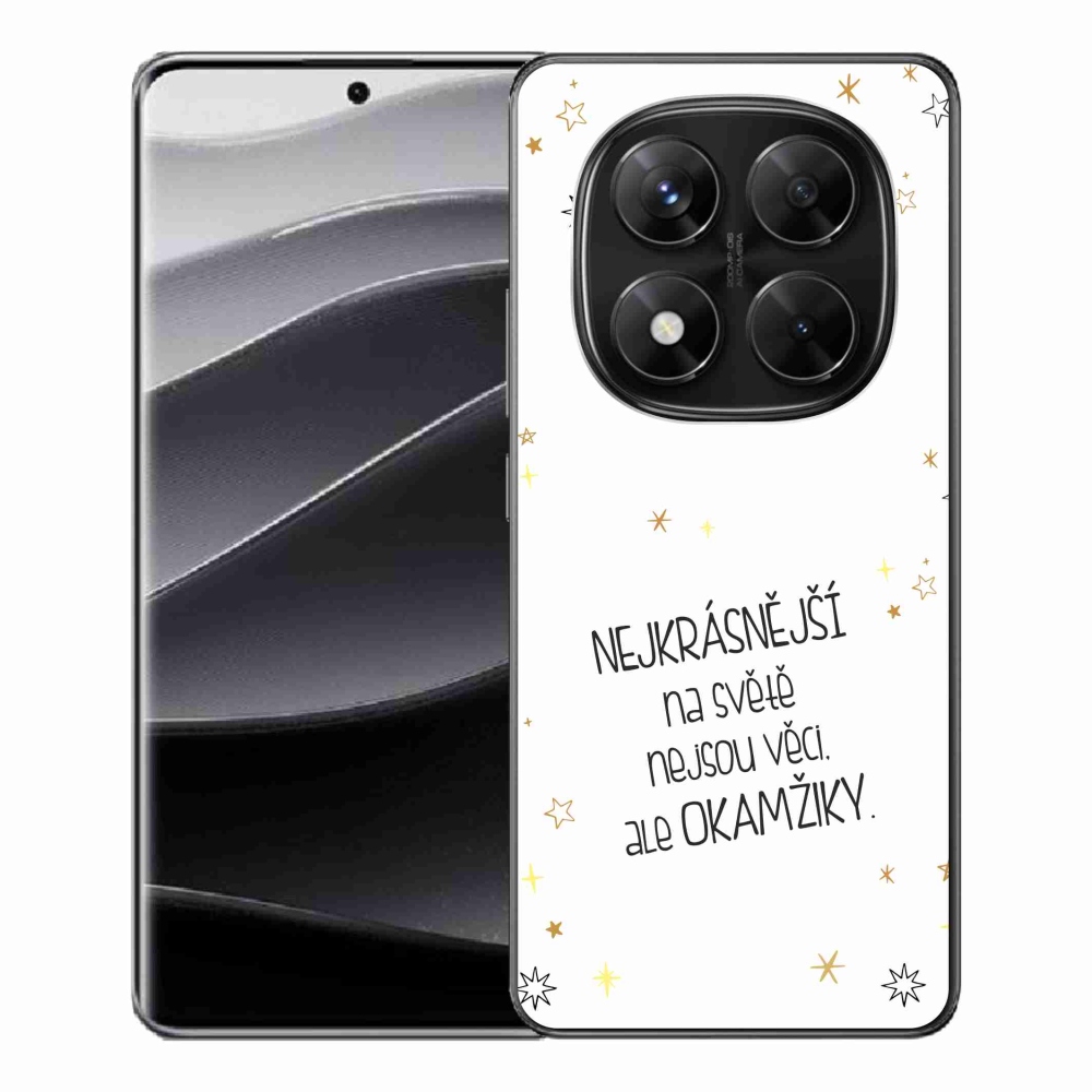 Gelový kryt mmCase na Xiaomi Redmi Note 14 Pro 5G/Poco X7 5G - citát 4 bílé pozadí