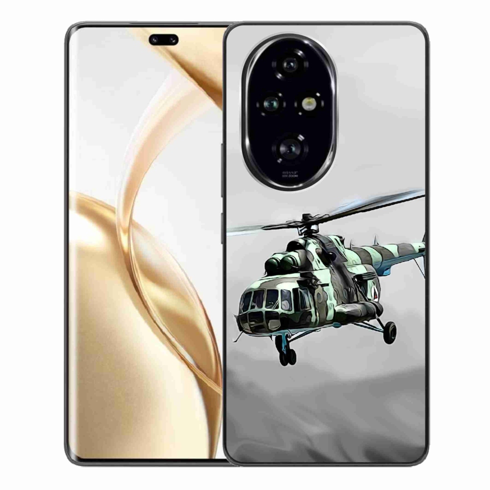 Gelový kryt mmCase na Honor 200 Pro 5G - vojenský vrtulník
