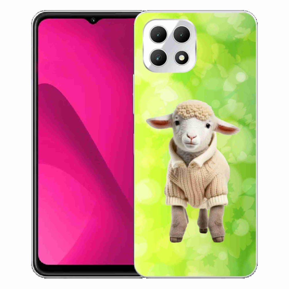 Gelový kryt mmCase na T-Mobile T Phone 2 - jehně ve svetru