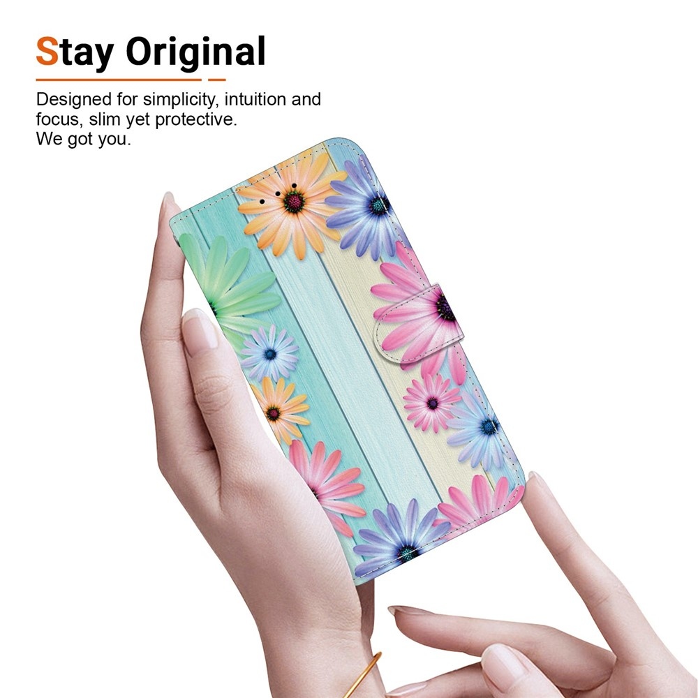 Versatile knížkové pouzdro na Xiaomi Redmi 15 4G (171mm) - barevné gerbery