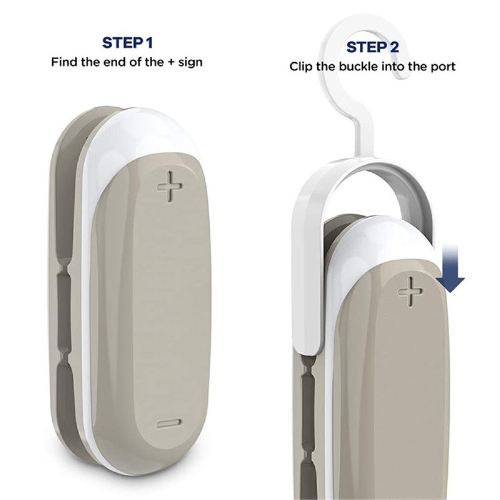 Kompaktní svářečka potravinových sáčků na baterie – šedá