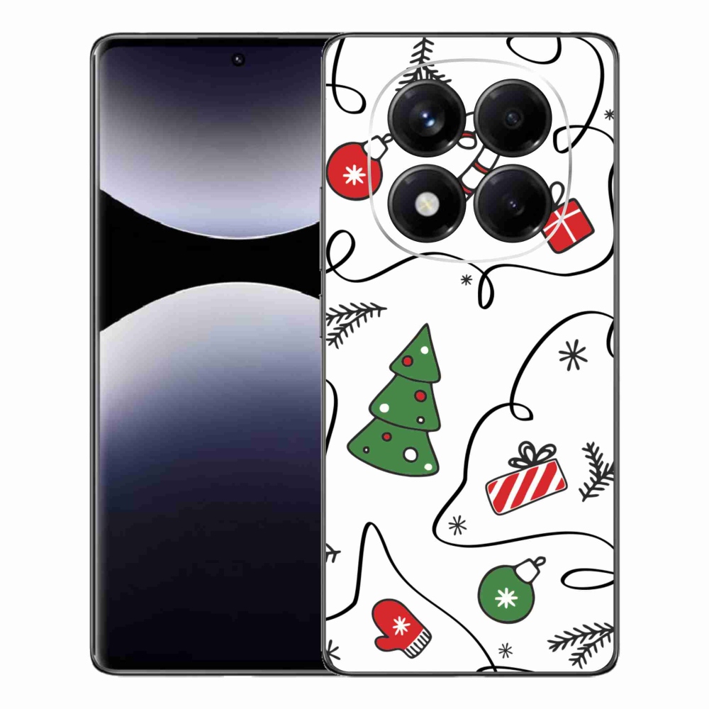 Gelový kryt mmCase na Xiaomi Redmi Note 14 Pro - vánoční motivy
