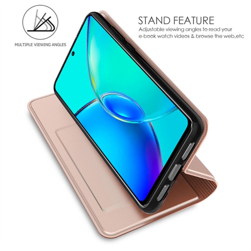 DUX knížkové pouzdro na Vivo X100 Pro 5G - růžovozlaté