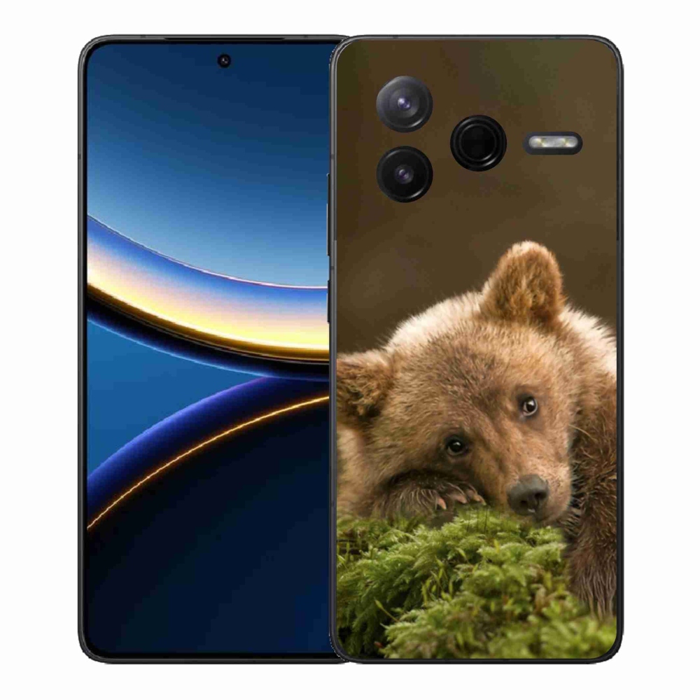 Gelový kryt mmCase na Xiaomi Poco F7 Pro - medvěd