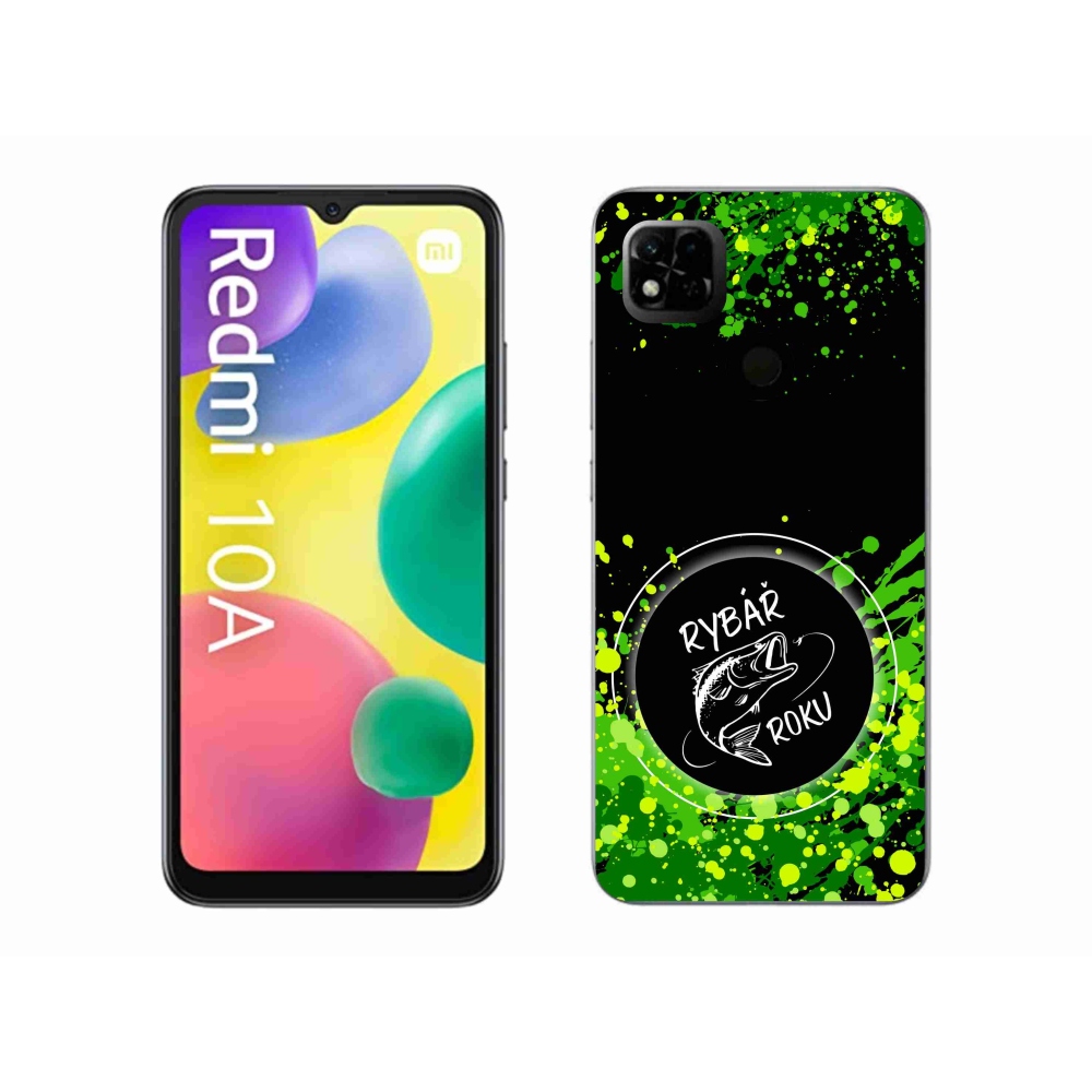 Gelový kryt mmCase na Xiaomi Redmi 10A - rybář roku černé pozadí