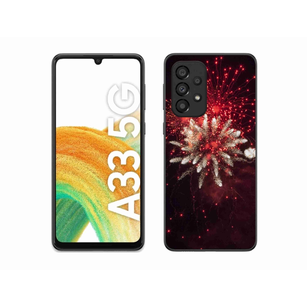Gelový kryt mmCase na Samsung Galaxy A33 5G - ohňostroj