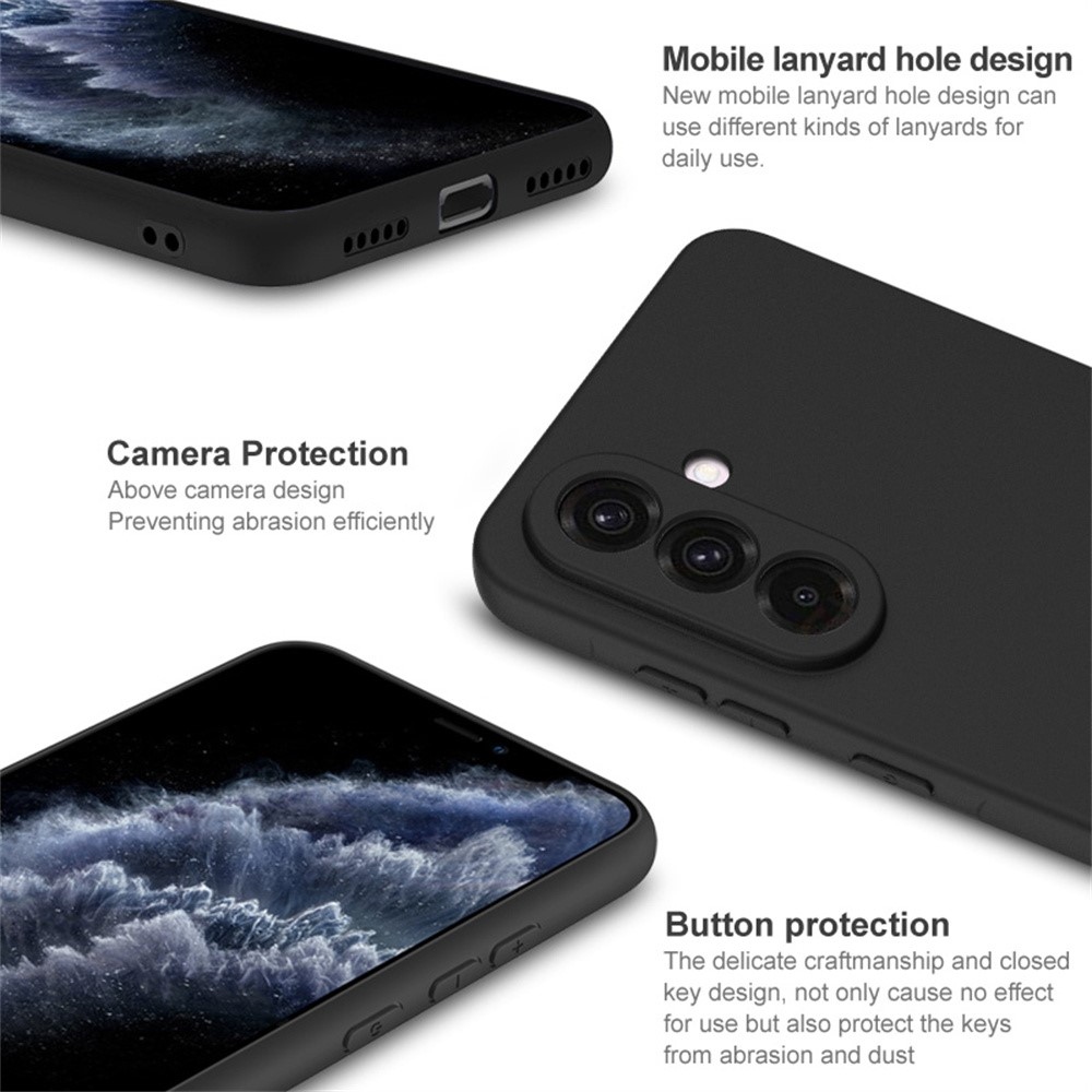 IMK matný gelový obal na Samsung Galaxy A56 5G - černý