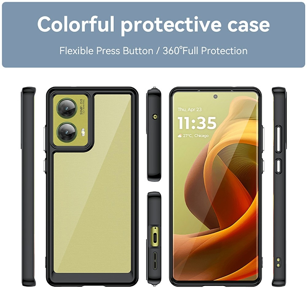 Gelový obal s pevnými zády na Motorola Moto G85 5G - černý