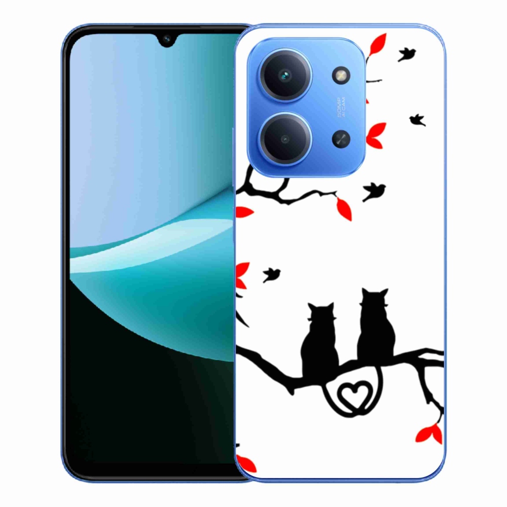 Gelový kryt mmCase na Xiaomi Redmi 15C 4G/5G (173mm) - kočičí láska