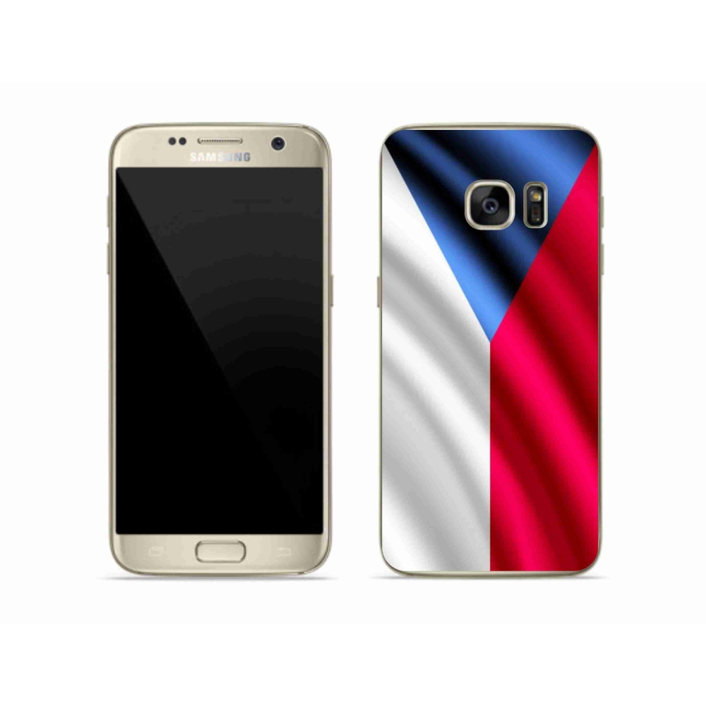 Gelový kryt mmCase na mobil Samsung Galaxy S7 - česká vlajka