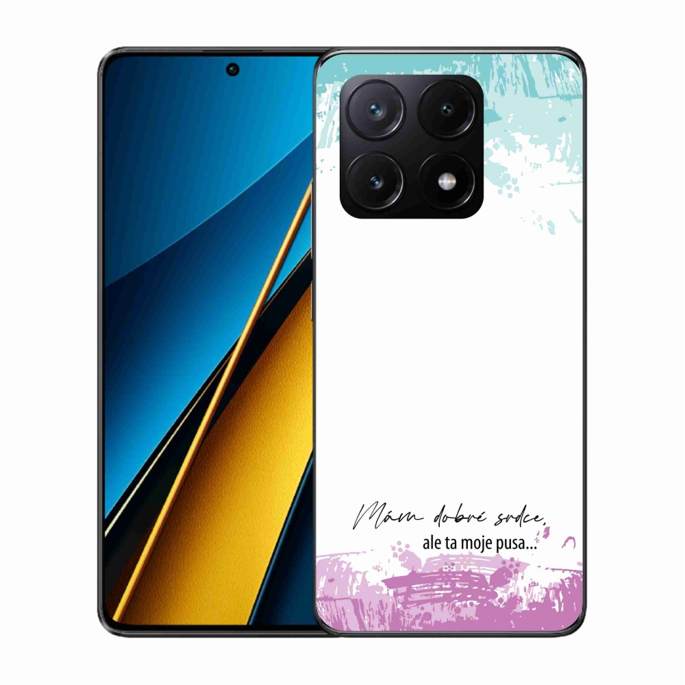 Gelový kryt mmCase na Xiaomi Poco X6 Pro 5G - vtipný text 3 bílé pozadí