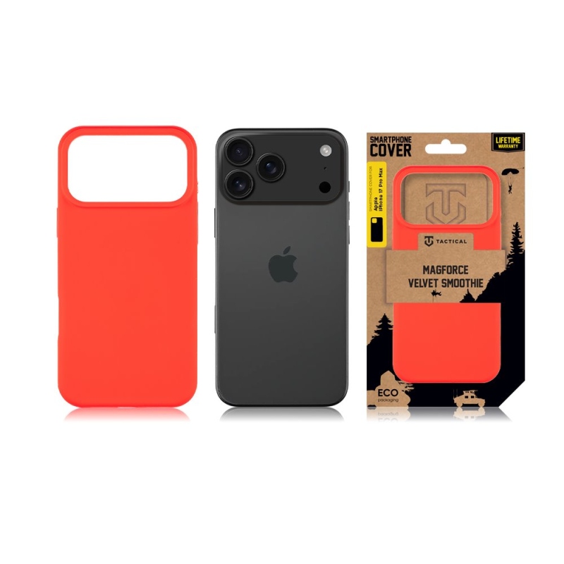 Tactical MagForce Velvet Smoothie Kryt pro Apple iPhone 17 Pro Max Chilli