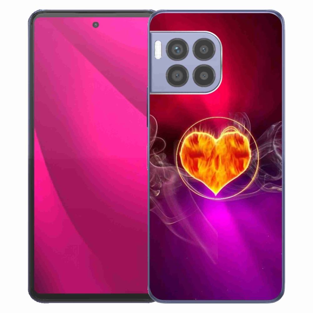 Gelový kryt mmCase na T-Mobile T Phone 2 Pro - ohnivé srdce