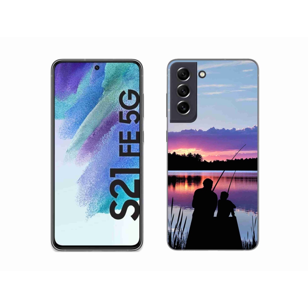 Gelový kryt mmCase na Samsung Galaxy S21 FE 5G - rybaření 2