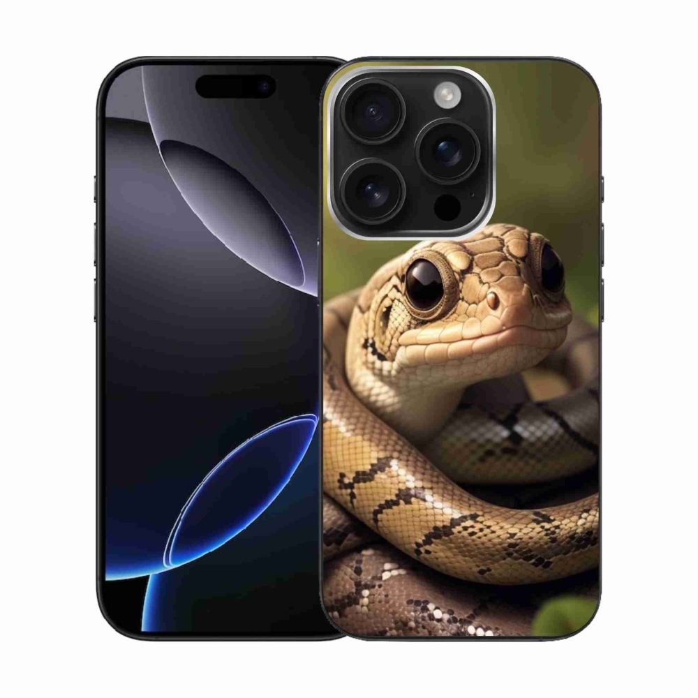 Gelový kryt mmCase na iPhone 16 Pro - had 1
